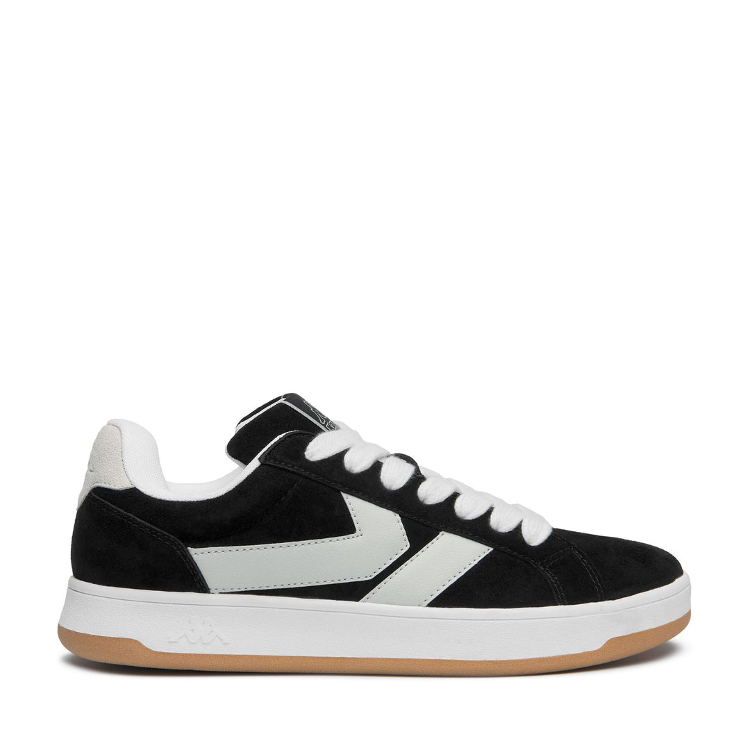 Black Unisex Rubber Outsole Walking Low Cut Sneakers main