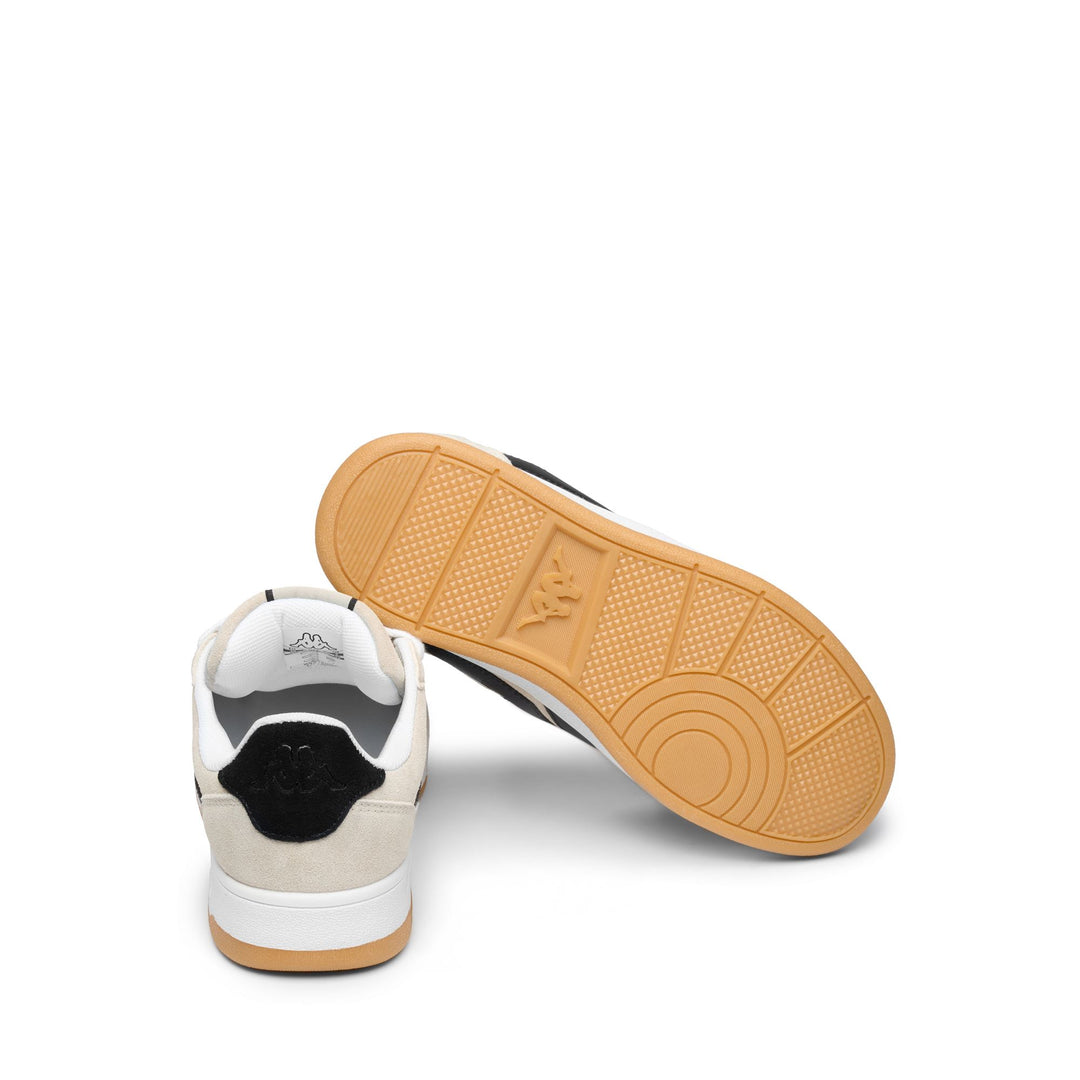 Zapatillas unisex de corte bajo, blancas y negras, con plantilla de espuma viscoelástica main