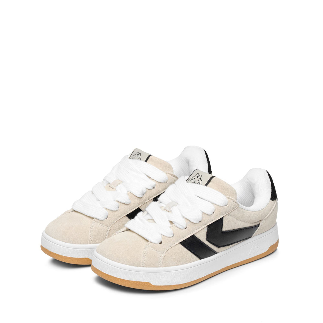 Zapatillas blancas unisex de corte bajo con suela de goma y plantilla de espuma viscoelástica 01