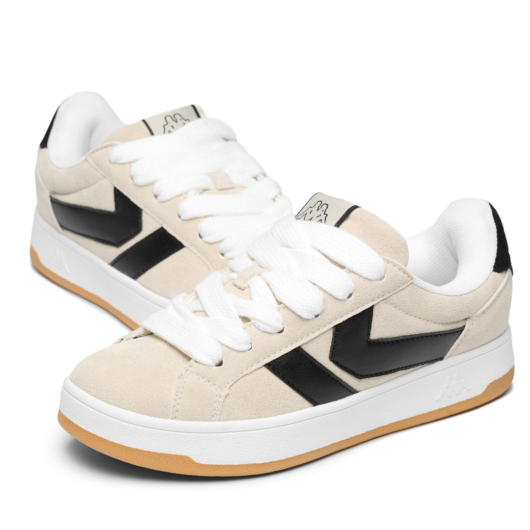 White Unisex Low Cut Sneakers with Rubber Outsole and Memory Foam Insole main