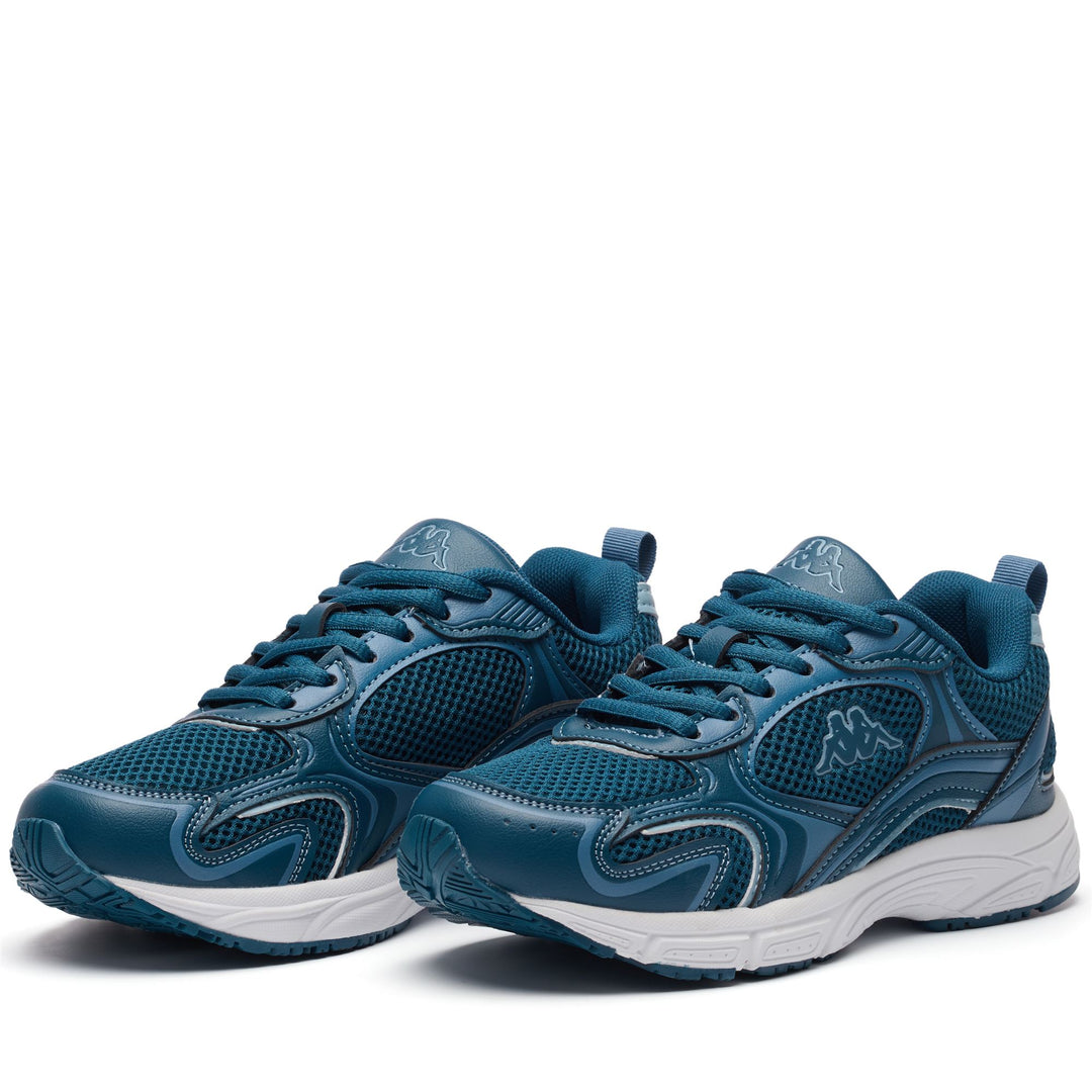 Zapatillas unisex de corte bajo con espuma viscoelástica de color azul acero 01