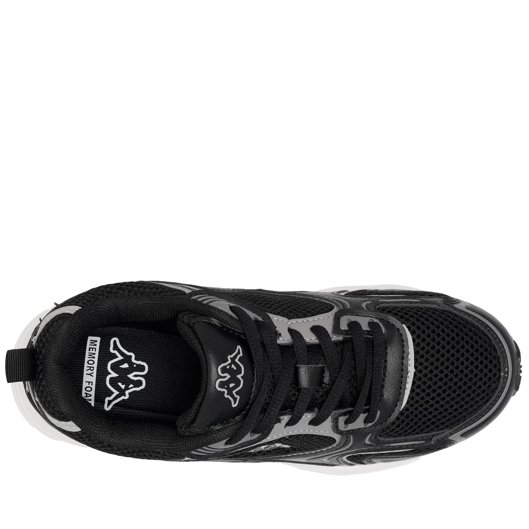 Sneakers basse unisex grigie e nere con solette in memory foam main