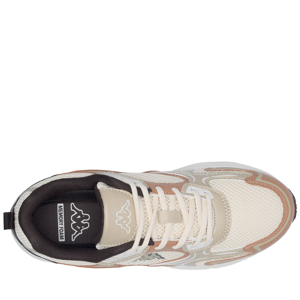 LOGO  MYGIDO - Sneakers - Low Cut - Unisex - WHITE TOFU-BEIGE TAWNY 02