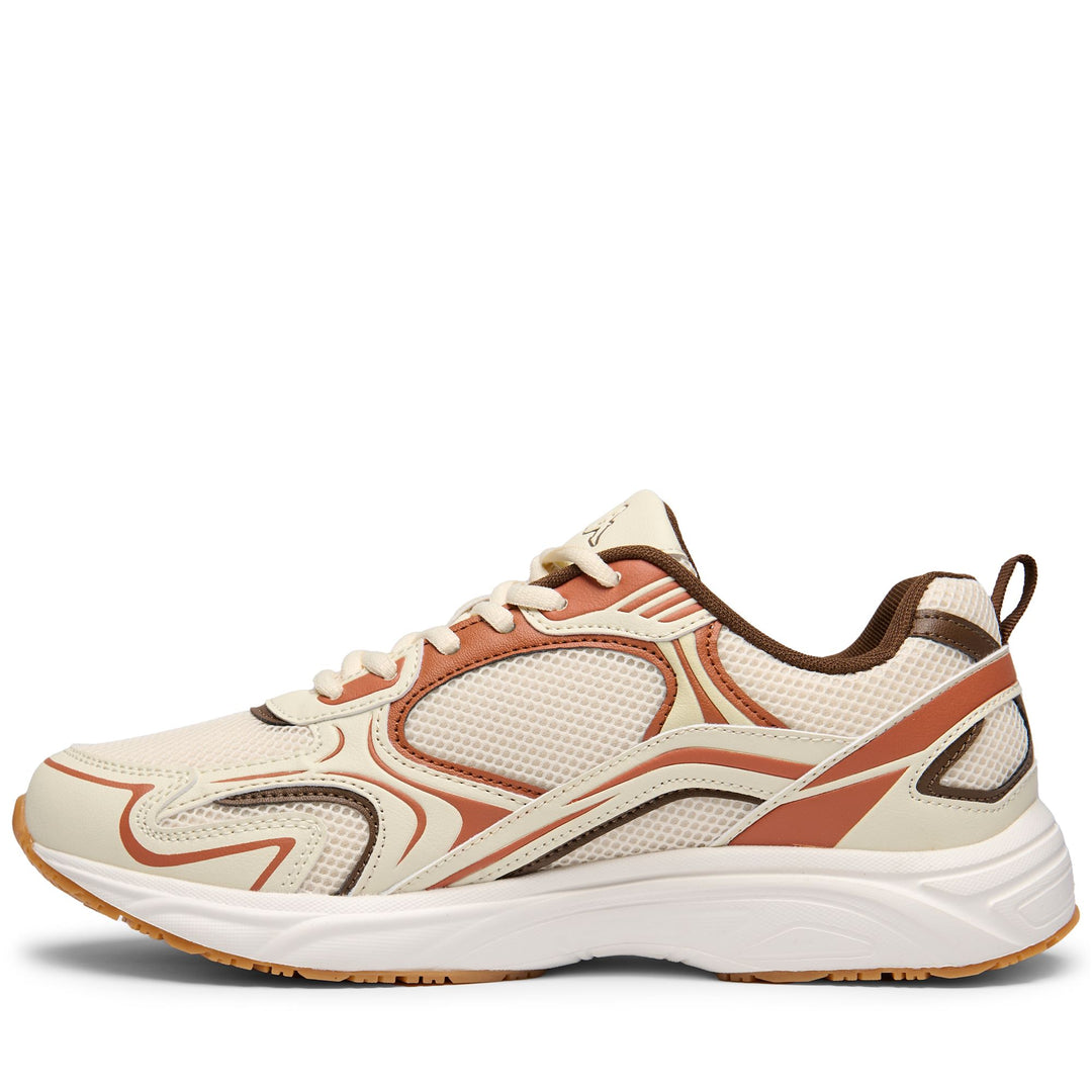 White unisex low cut sneakers with memory foam insock main