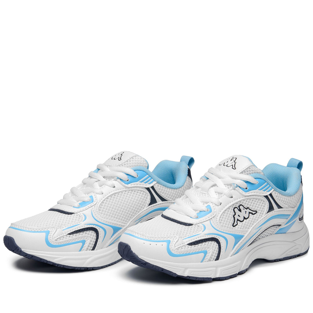 Zapatillas blancas unisex de corte bajo con plantilla de espuma viscoelástica. 01