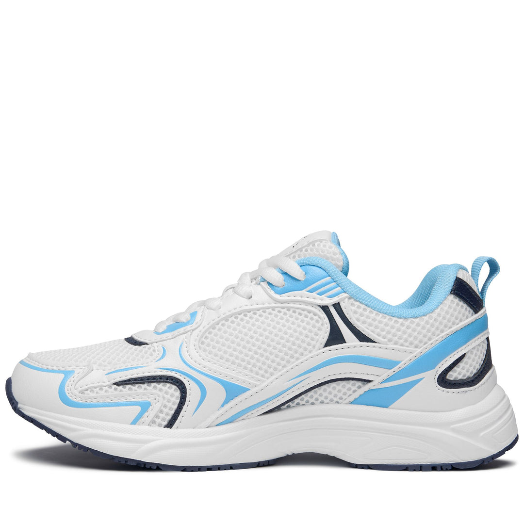 White Unisex Low Cut Sneakers with Memory Foam Insole main