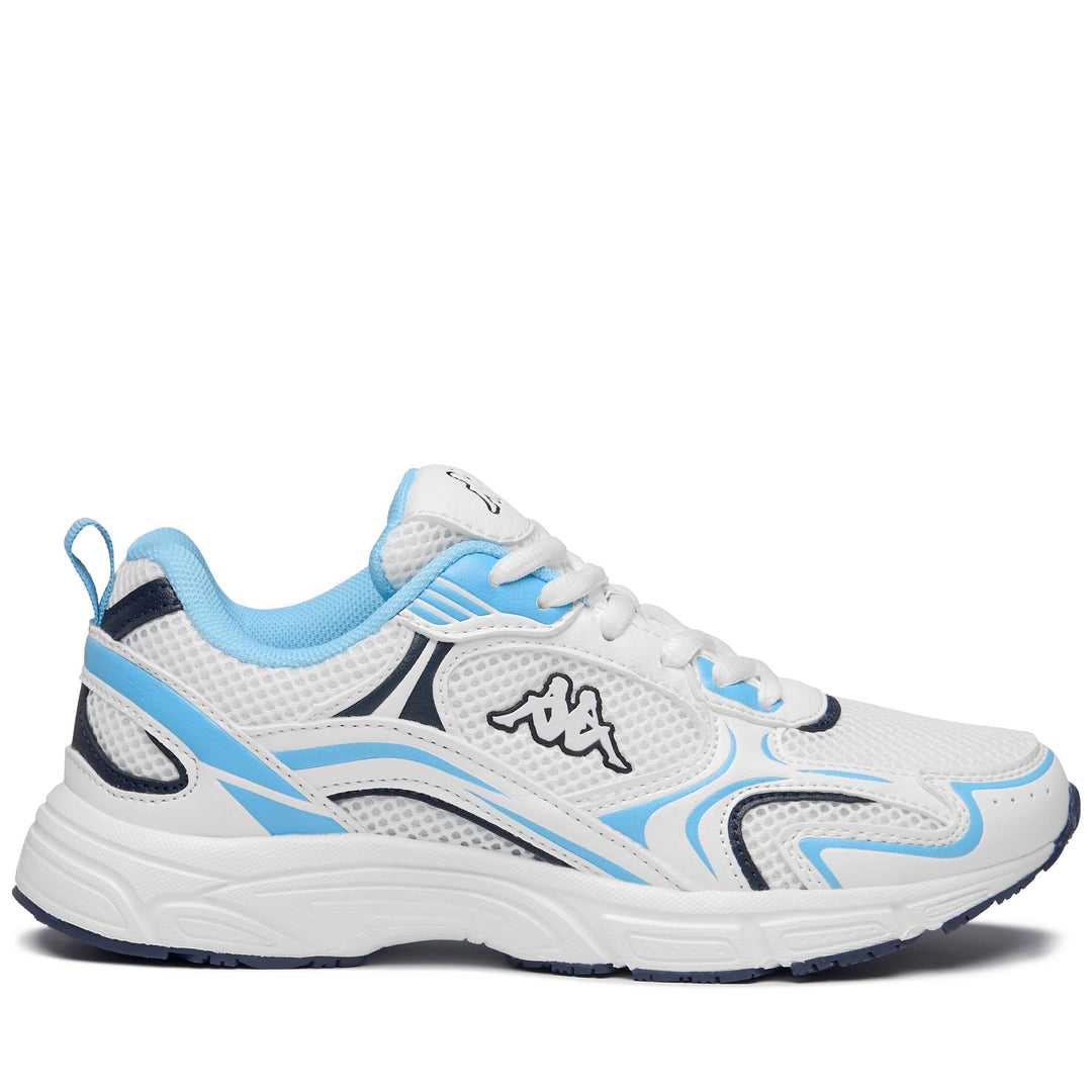 White Unisex Low Cut Sneakers with Memory Foam Insole main