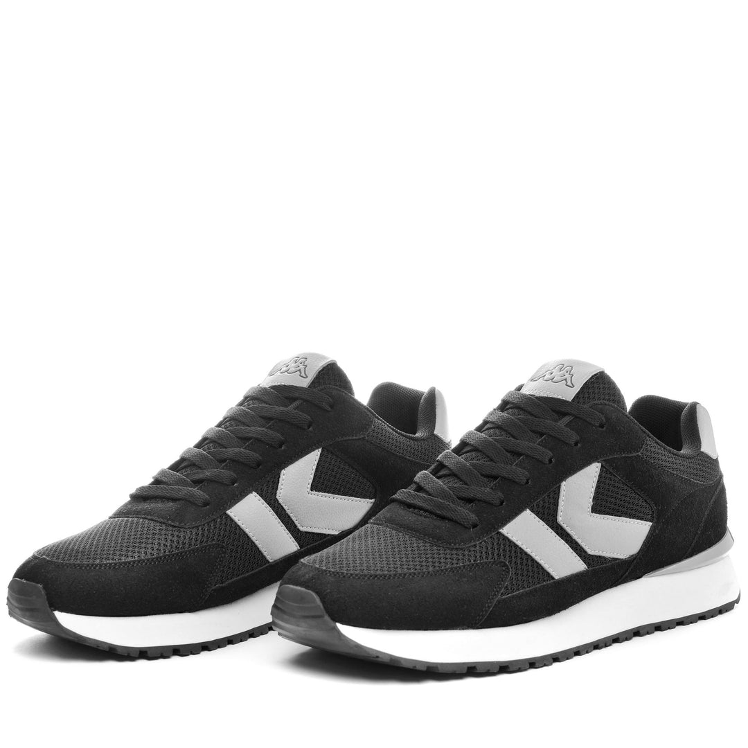 Black grey Unisex Low Cut Sneakers with Memory Foam 01