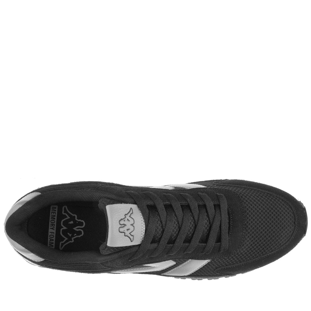 Black grey Unisex Low Cut Sneakers with Memory Foam 02