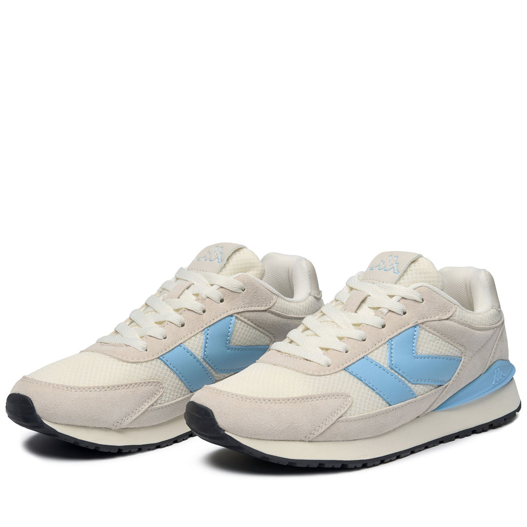 White Unisex Low Cut Sneakers with Memory Foam Insoles 01
