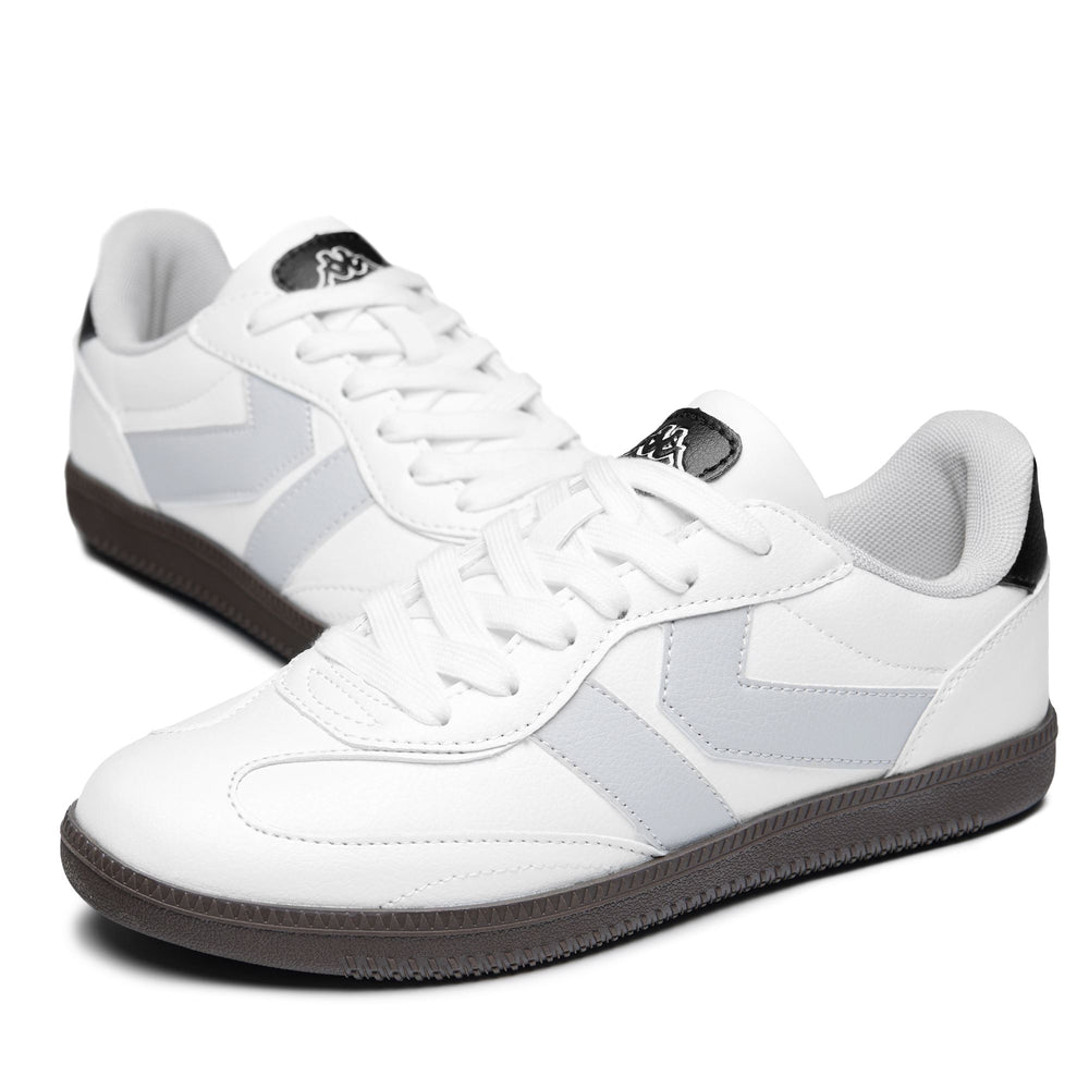 Grey unisex low cut sneakers with memory foam insock 02