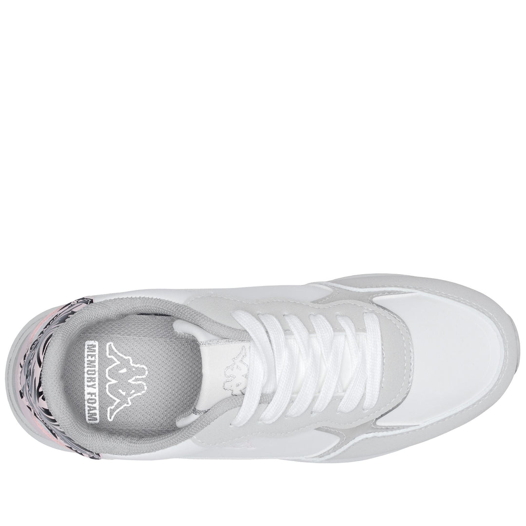 Grey Women's Low Cut Sneakers with Memory Foam Insock main