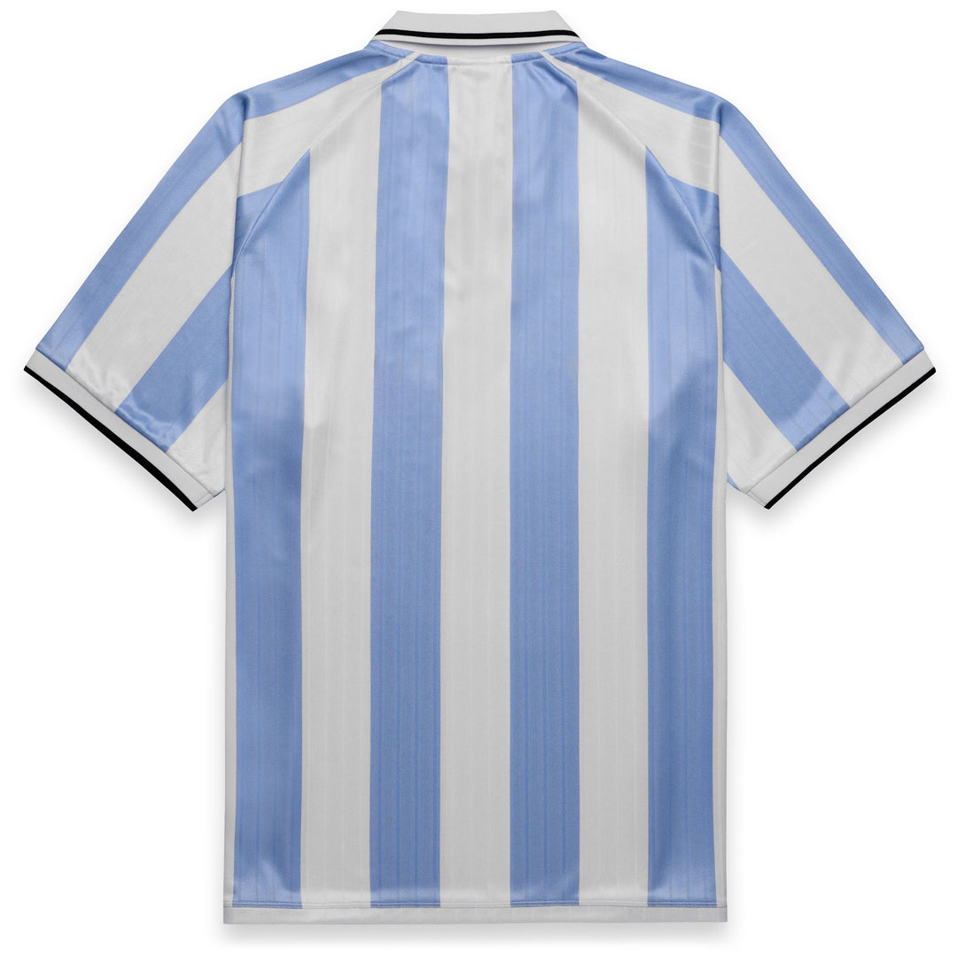 Polo deportivo blanco de corte cómodo para hombre en tejido jacquard main