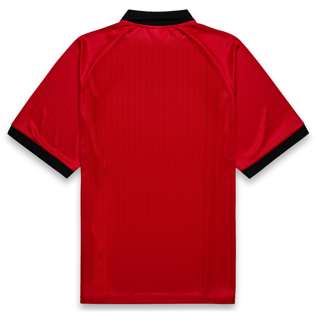 Polo rouge pour homme, coupe confort, en tissu jacquard. main