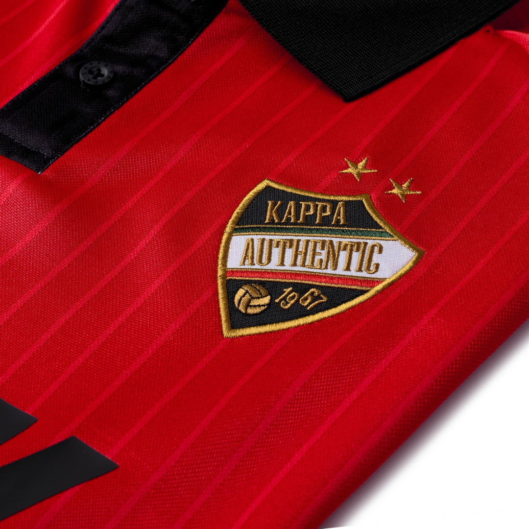 Polo rouge pour homme, coupe confort, en tissu jacquard. main