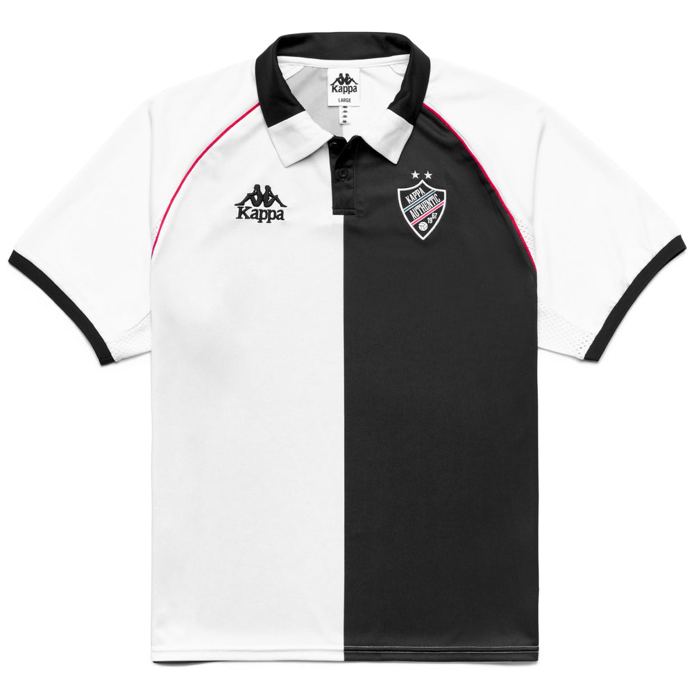 Polo de sport blanc pour homme, coupe confortable et empiècements en mesh 02