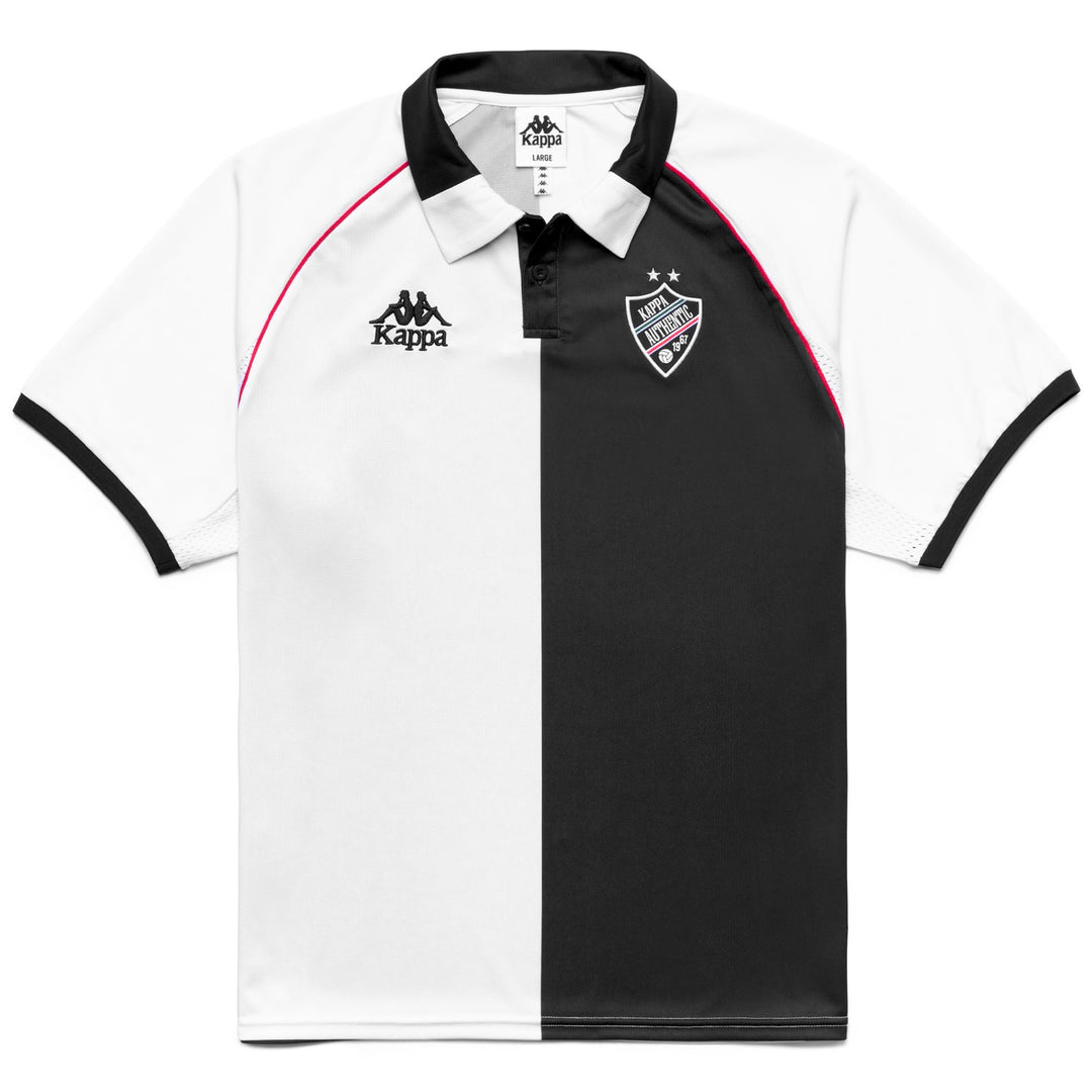 Polo de sport blanc pour homme, coupe confortable et empiècements en mesh main