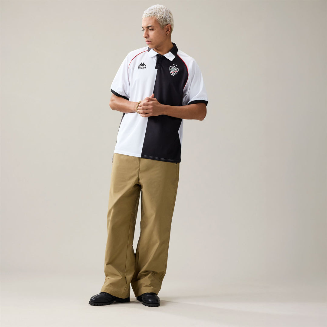 Polo de sport blanc pour homme, coupe confortable et empiècements en mesh main