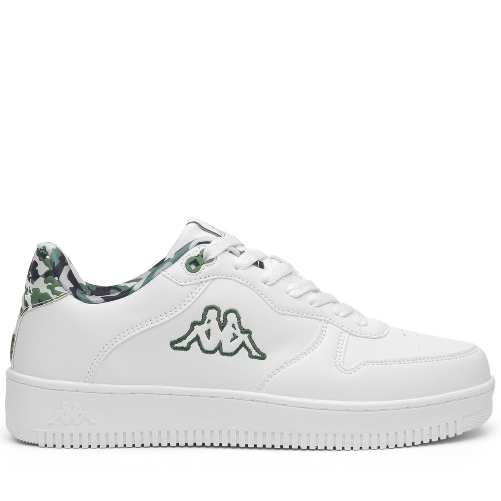 Zapatillas bajas unisex grises y verdes con parte superior sintética 02
