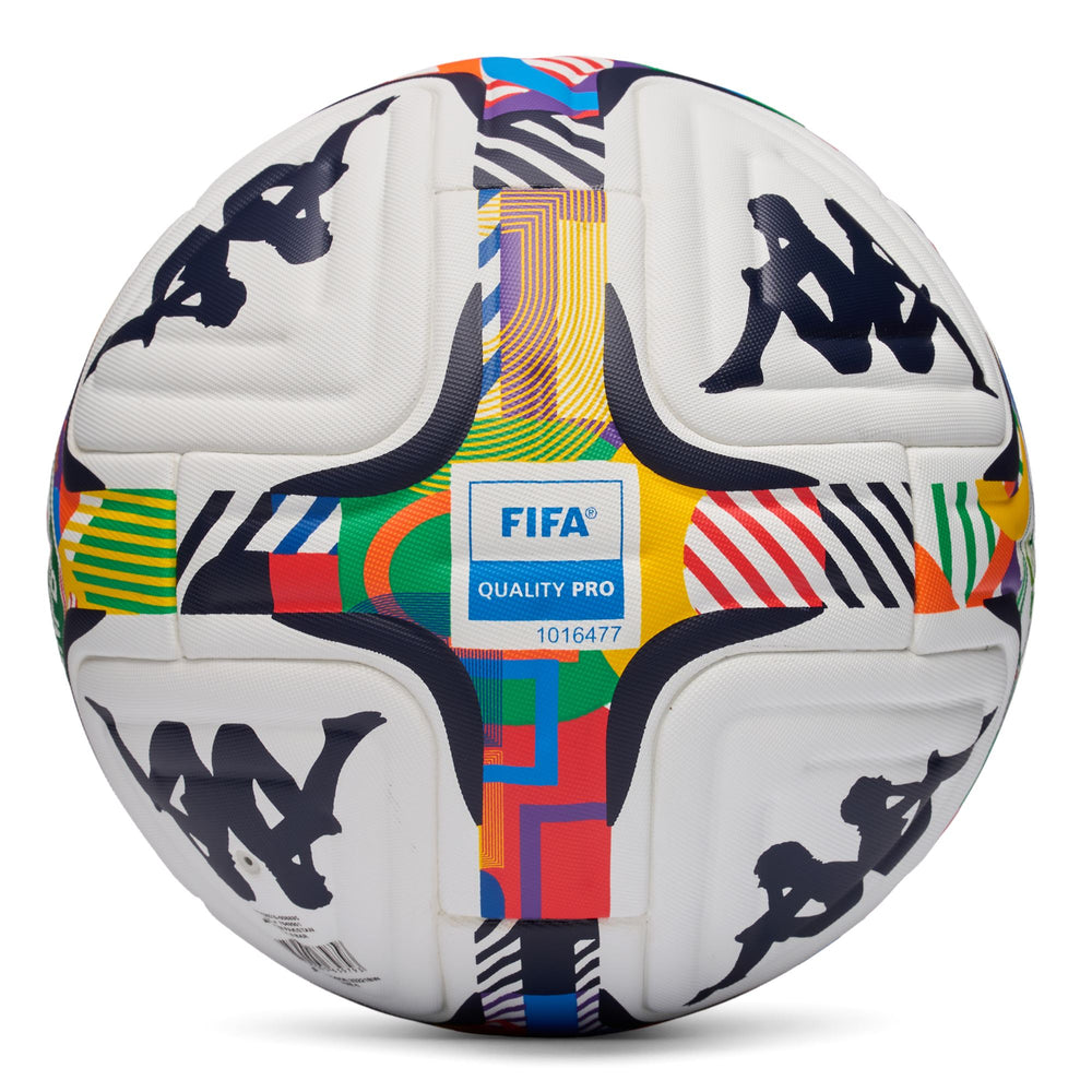 Ballon de football professionnel unisexe blanc et bleu marine 02