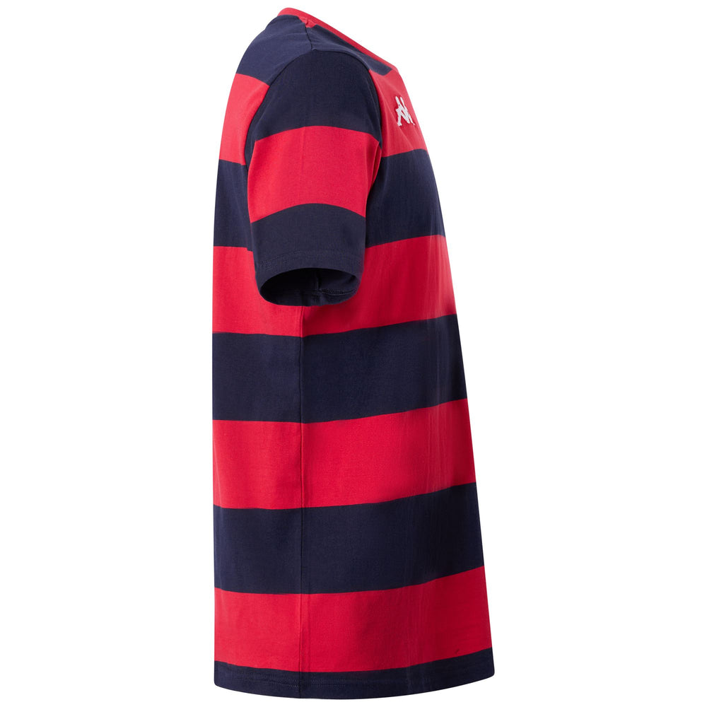 Marine Blue Men's Rugby T-Shirt with Team Logos 02