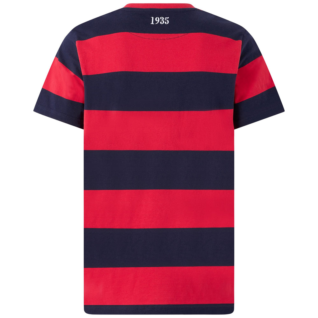 Marine Blue Men's Rugby T-Shirt with Team Logos main