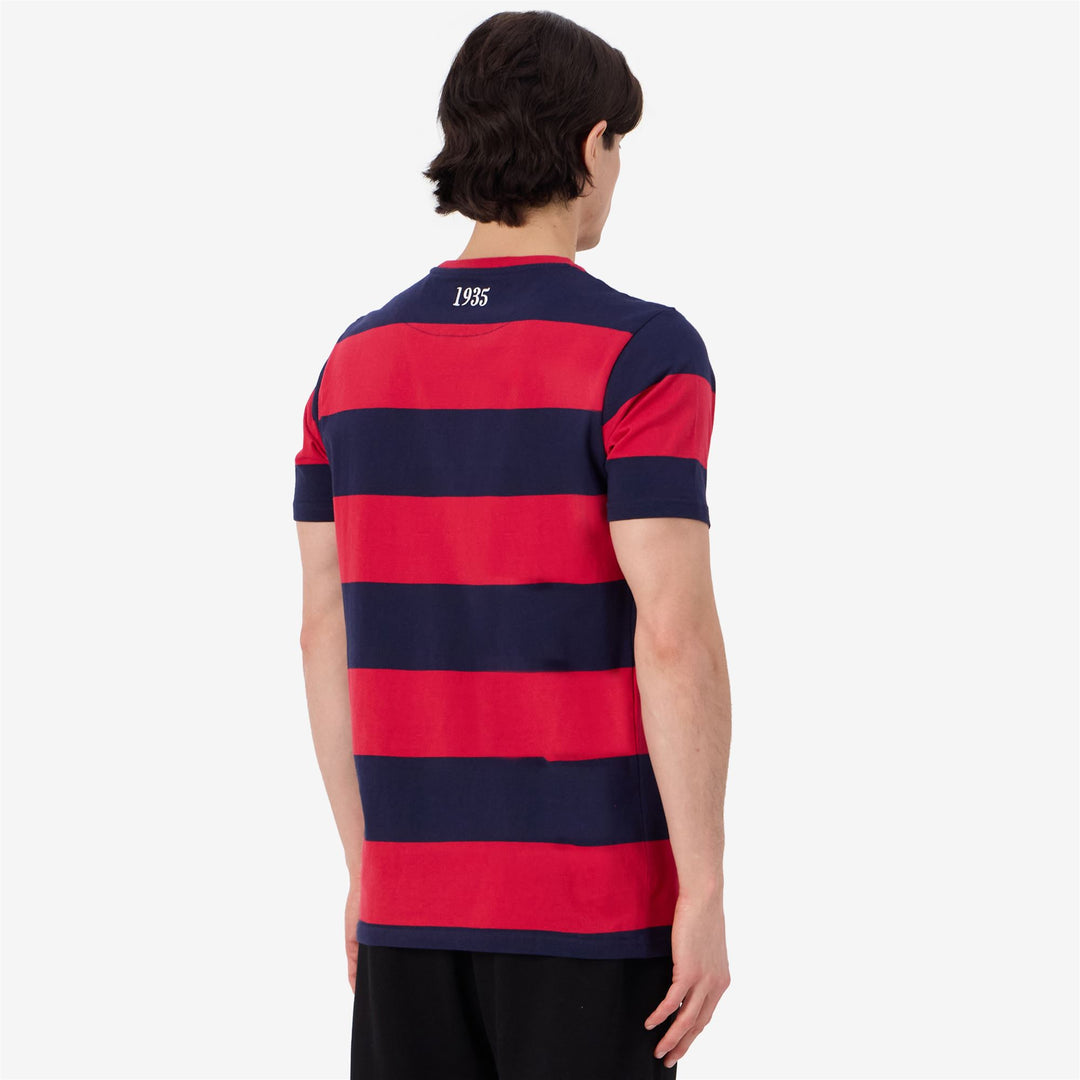 Marine Blue Men's Rugby T-Shirt with Team Logos main