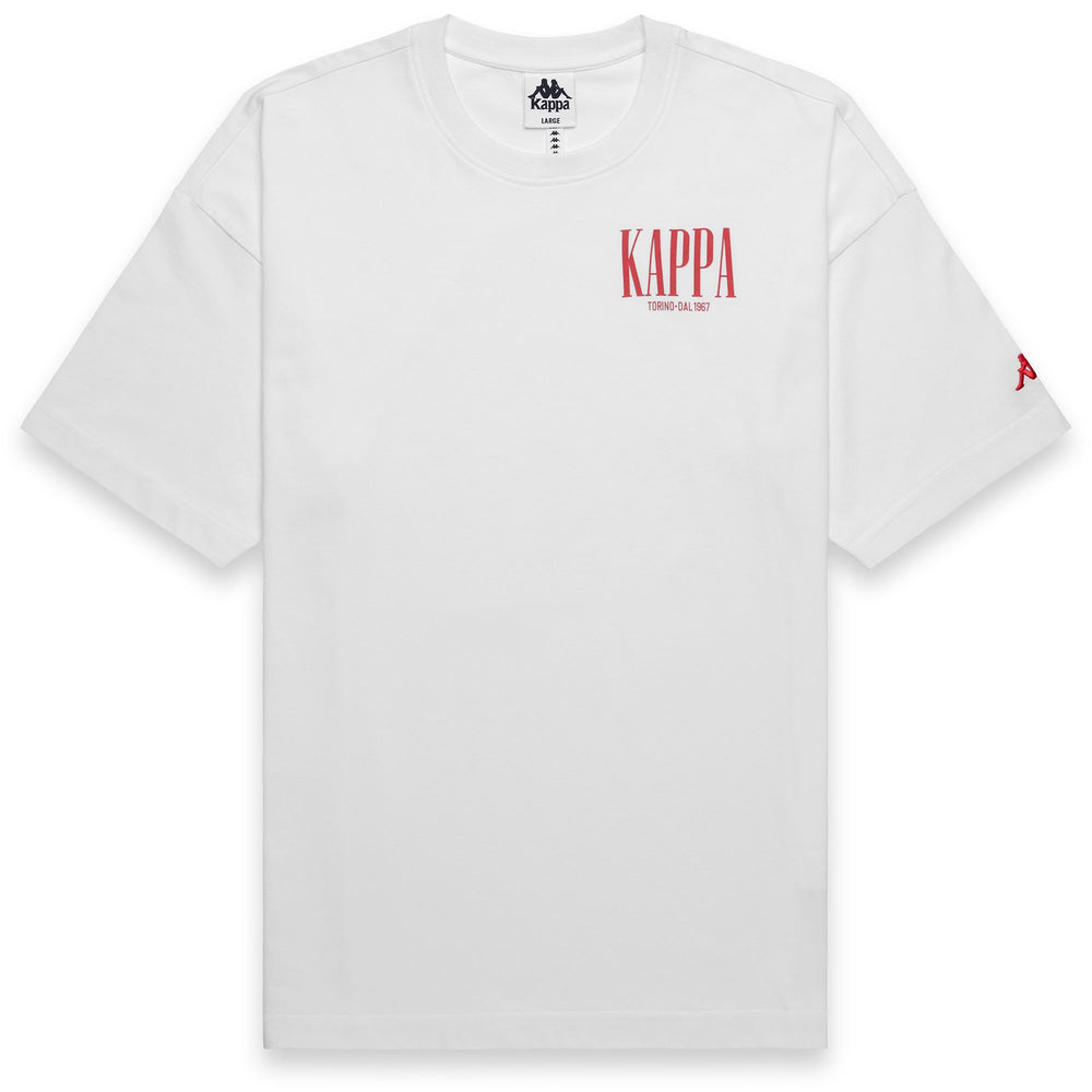 T-shirt sportiva da uomo bianca, vestibilità comoda, in cotone biologico. 02