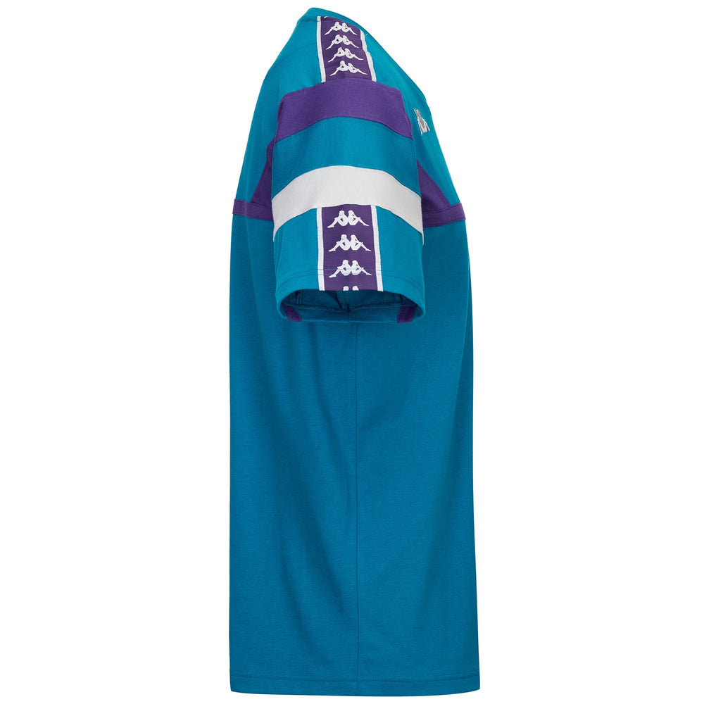 Turquoise grey Men's Fiorentina Logo T-Shirt 02