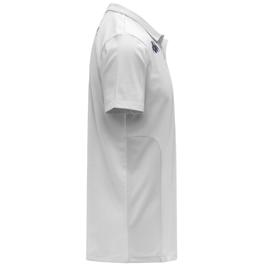 Polo gris reciclado de corte entallado para hombre con logotipo de Omini main