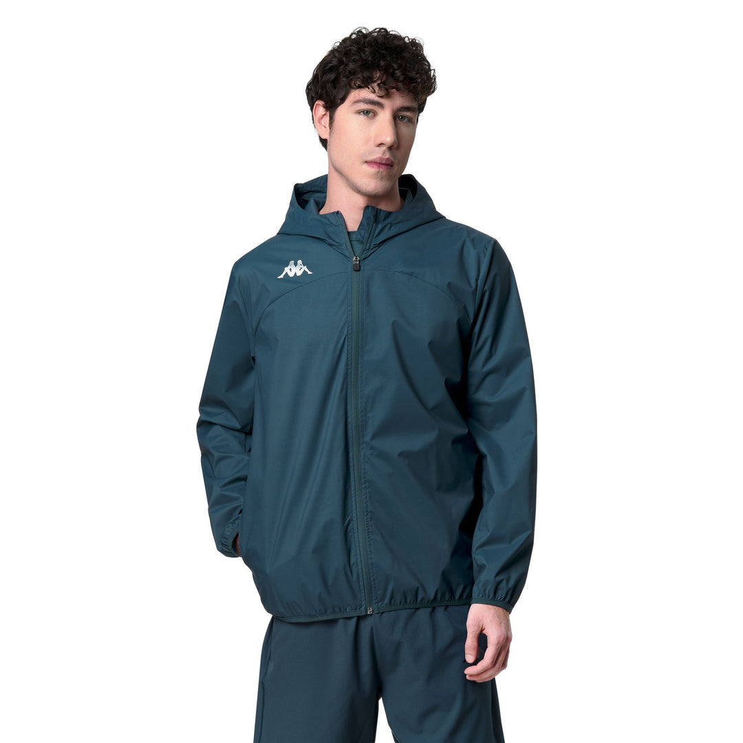 Blue Men's Regular Fit Water-Repellent Running Jacket 01