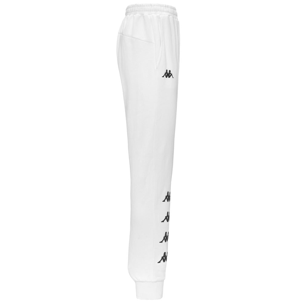 White Men's Slim Fit Sport Trousers with Breathable Mesh Inserts 02