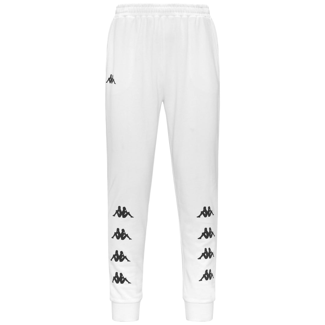 White Men's Slim Fit Sport Trousers with Breathable Mesh Inserts 01