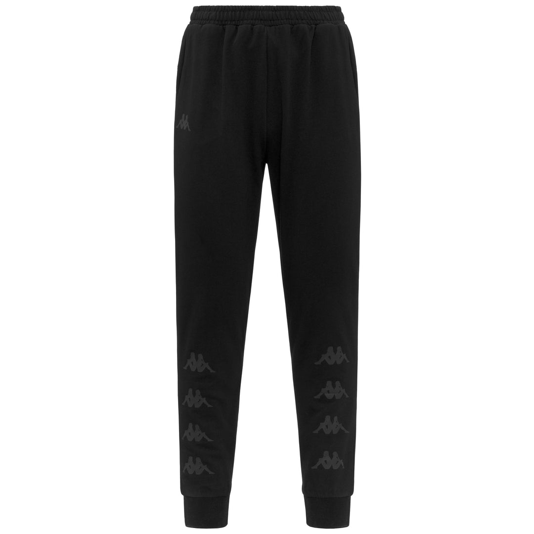 Black Men's Slim Fit Sport Trousers with Breathable Mesh Inserts 01