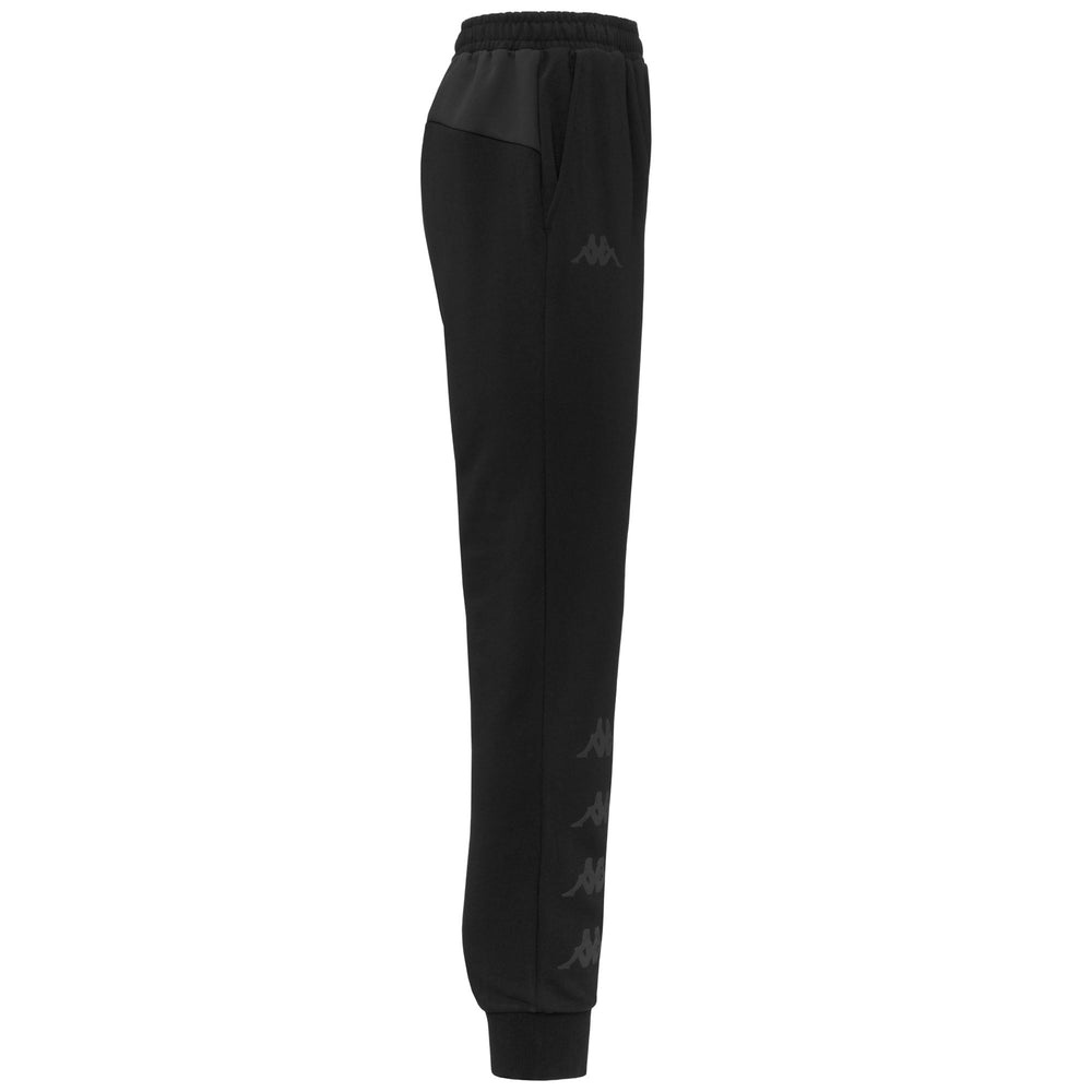 Black Men's Slim Fit Sport Trousers with Breathable Mesh Inserts 02