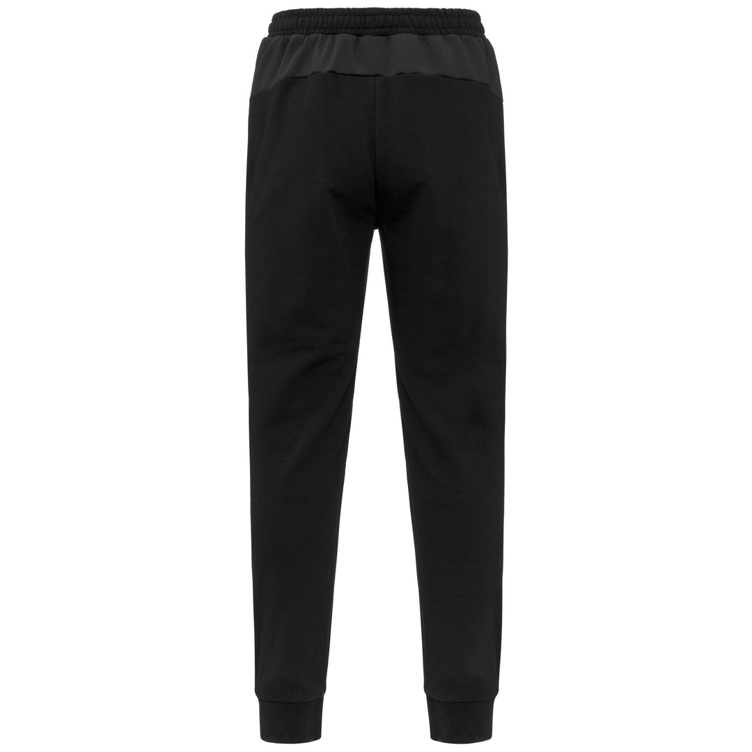 Black Men's Slim Fit Sport Trousers with Breathable Mesh Inserts main