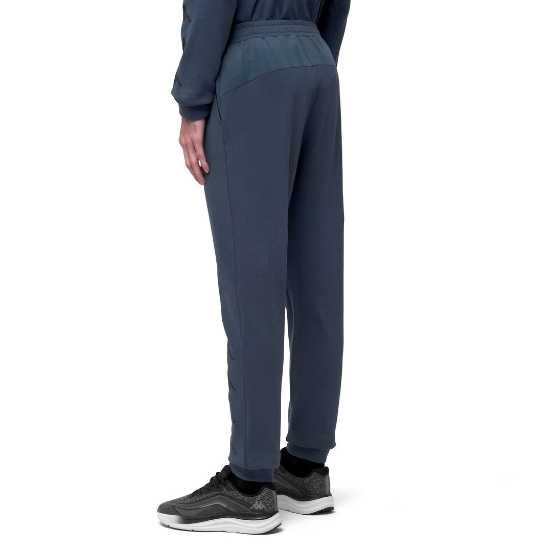 Blue Men's Slim Fit Sportswear Trousers with Mesh Inserts main