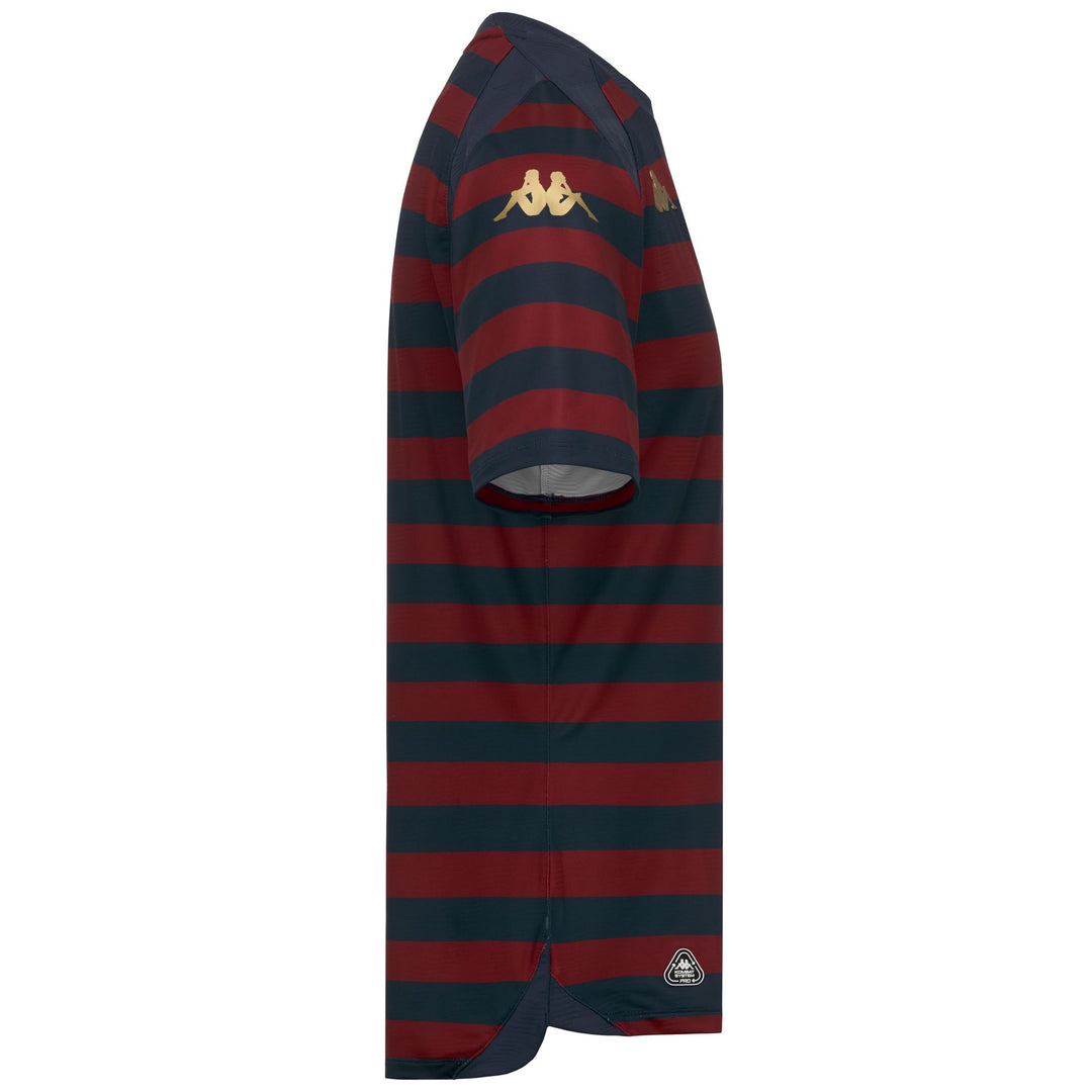 Blue Men's Genoa Football Slim Fit Active Jersey in Jacquard Fabric main