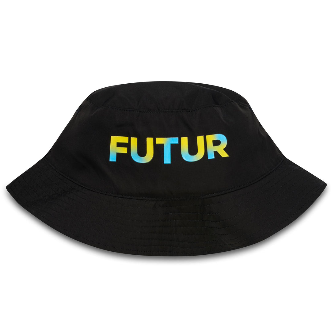 Sombrero de pescador reversible unisex negro con gráfico degradado main