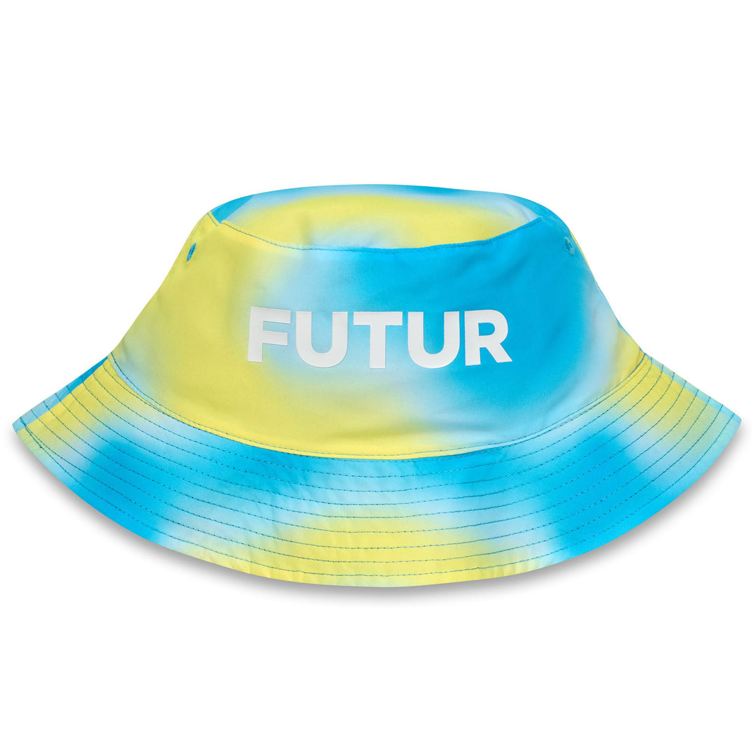 Sombrero de pescador reversible unisex negro con gráfico degradado main