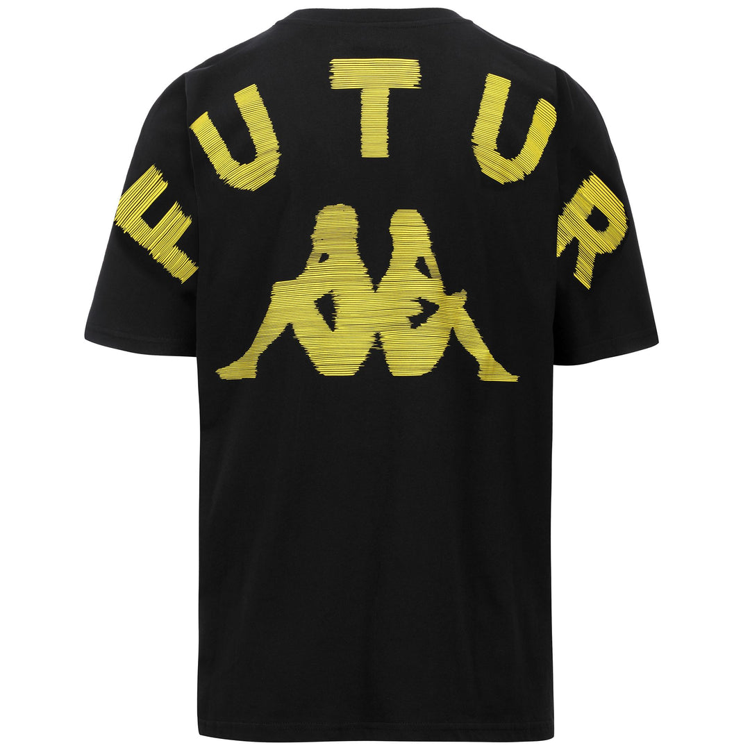 T-shirt nera da uomo comoda con stampa grafica main