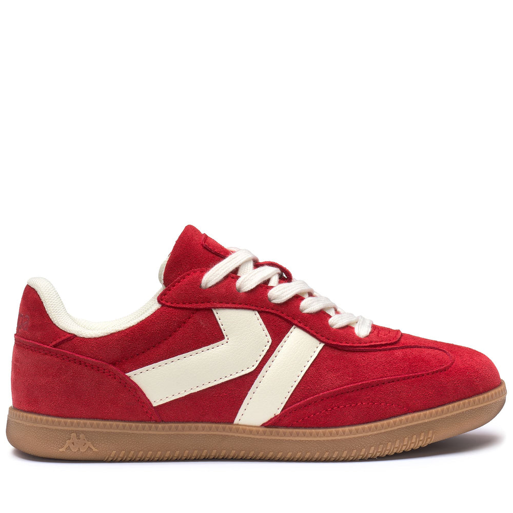 Red Unisex Sportswear Low Cut Sneakers with Rubber Outsole 02