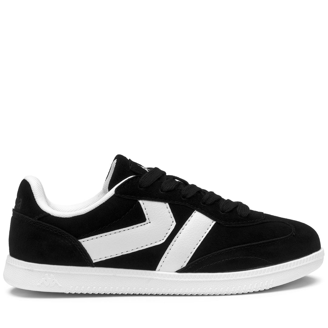 Zapatillas deportivas unisex negras de corte bajo con suela de goma. main