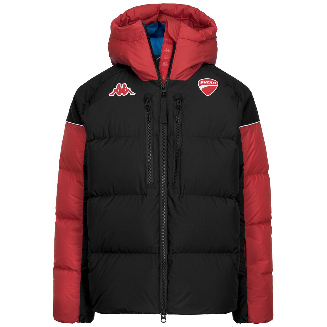 Black Unisex Ski Jacket with Water Protection and Down Padding 01