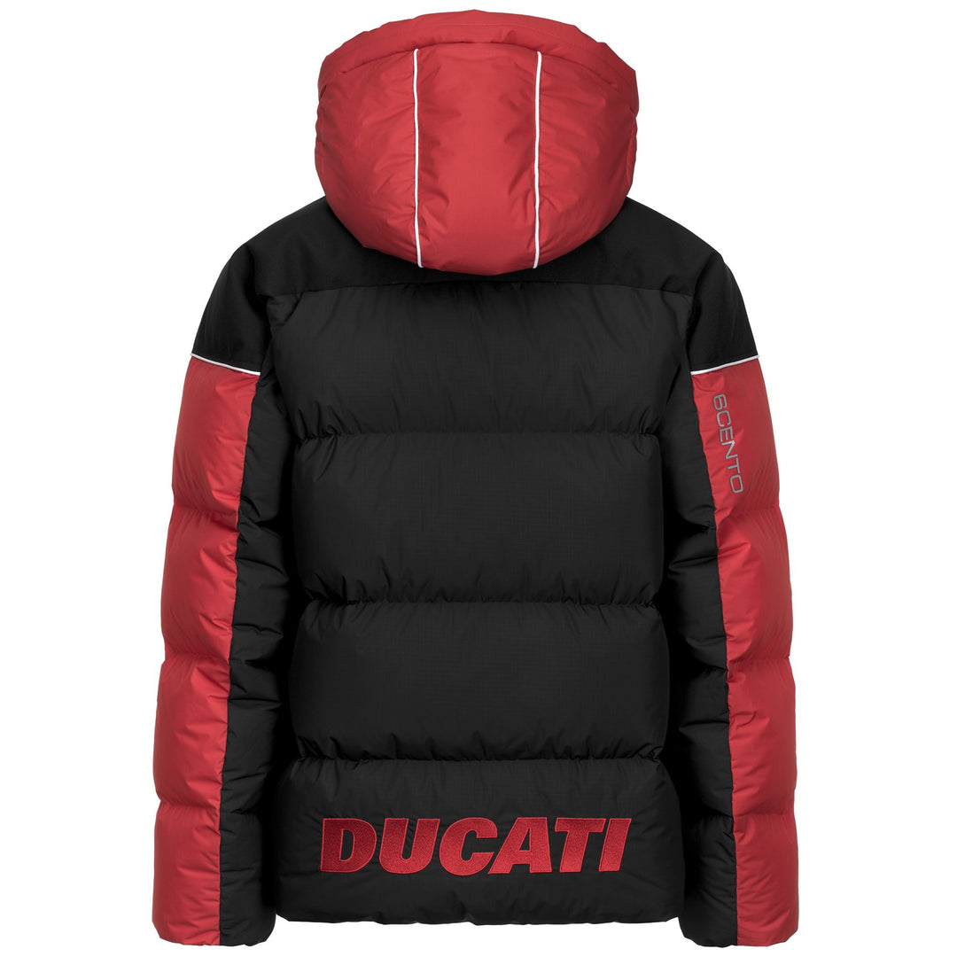 Black Unisex Ski Jacket with Water Protection and Down Padding main
