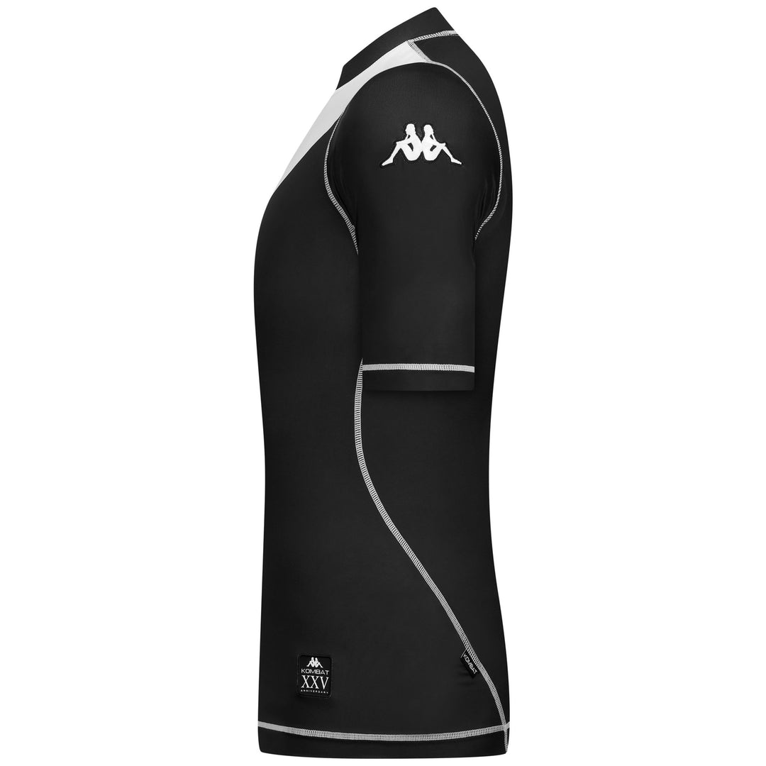 Black and White Men's Active Jersey in Stretch Fabric main