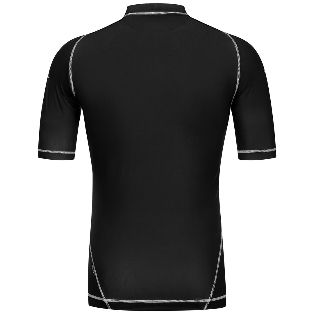 Black and White Men's Active Jersey in Stretch Fabric main