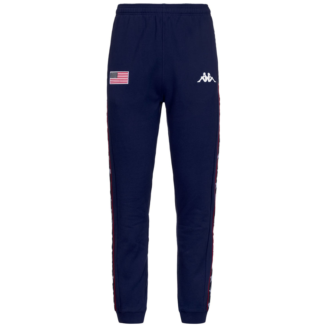 Pantalon de ski homme bleu en polaire brossée avec taille ajustable 01