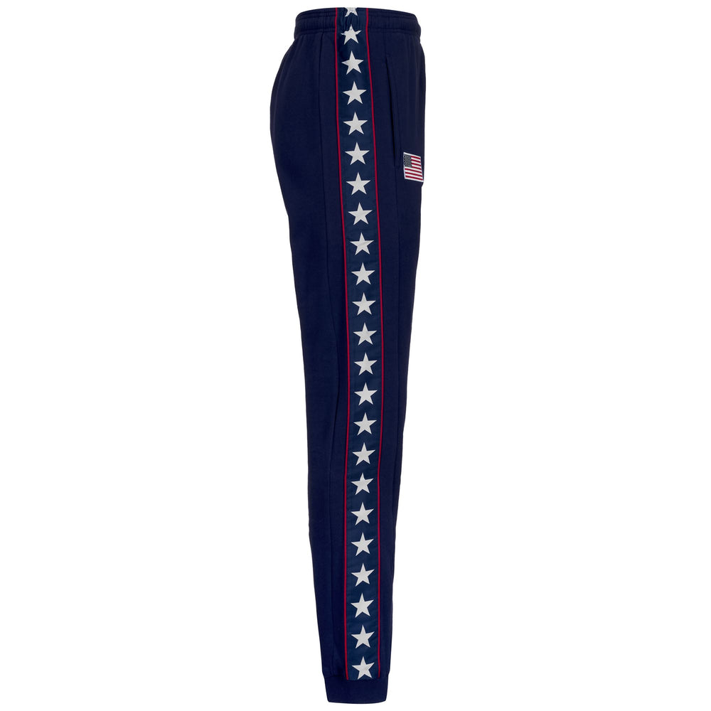 Pantalon de ski homme bleu en polaire brossée avec taille ajustable 02