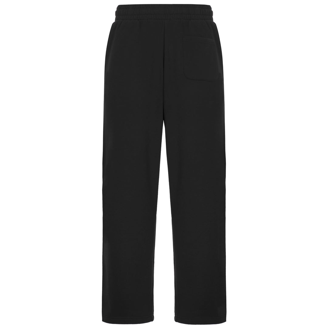 Pantaloni sportivi da uomo neri oversize in pile spazzolato pesante main